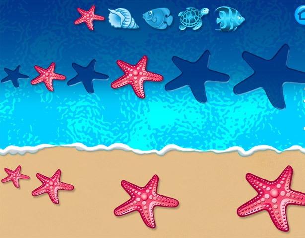 Magic Sorter - игра на iPad для детей - поставь фигурки по размеру