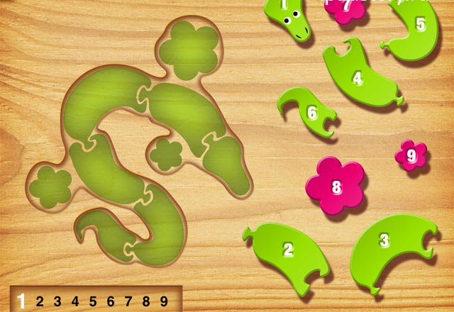 My first puzzles: Snakes - приложение на iPad, скриншот