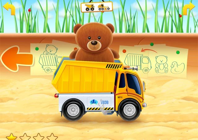 Cars in sandbox: Construction: скриншот детской игры на iPad