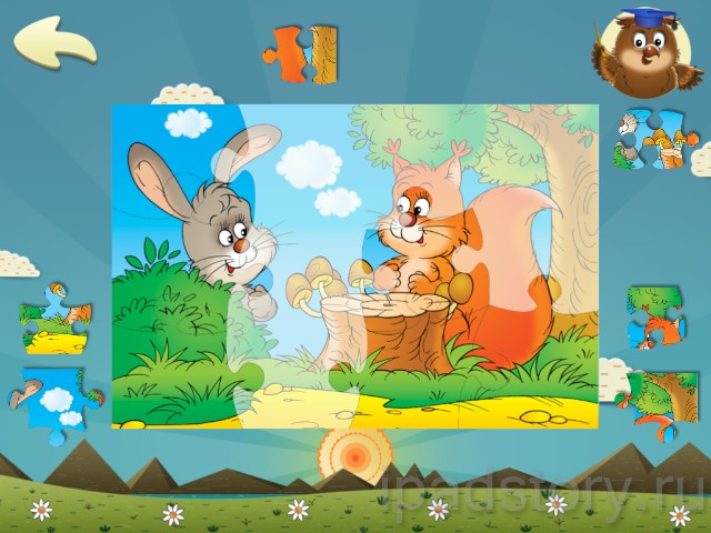 Дошкольное обучение на iPad: пазл