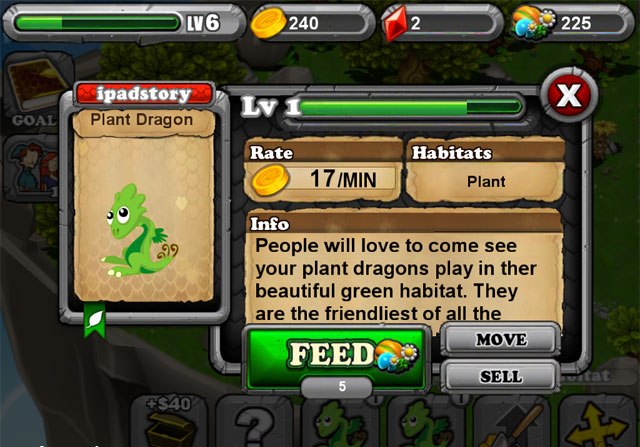 DragonVale - Долина Драконов на iPad