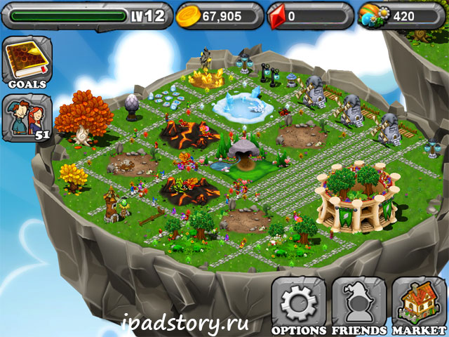 DragonVale - Долина Драконов на iPad