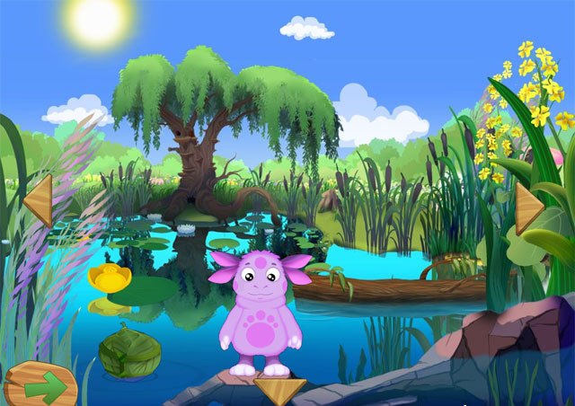 Лунтик рисует. Изучаем цвета и фигуры HD - скриншот из игры на iPad