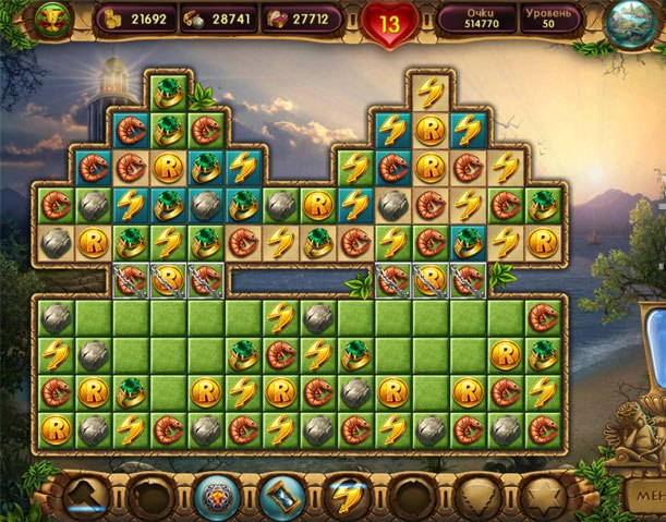 Cradle of Rome 2 HD - красивая игра в жанре "3 в ряд"