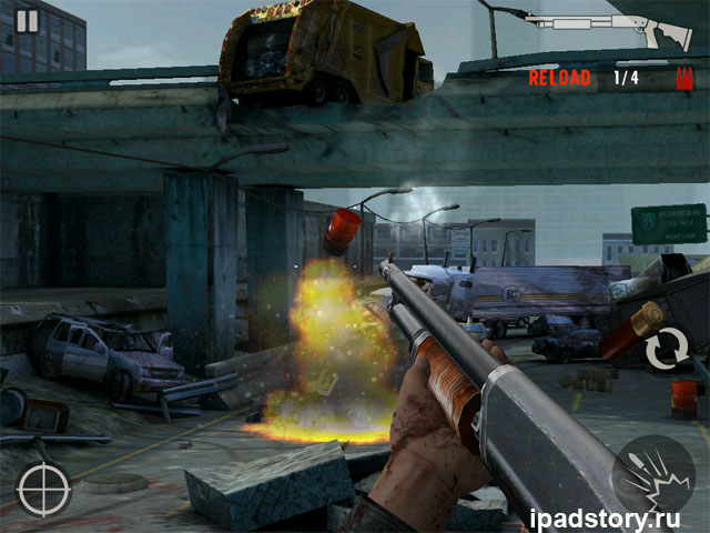 Contract Killer: Zombies - скриншот из игры для iPad Contract Killer: Zombies - скриншот из игры для iPad