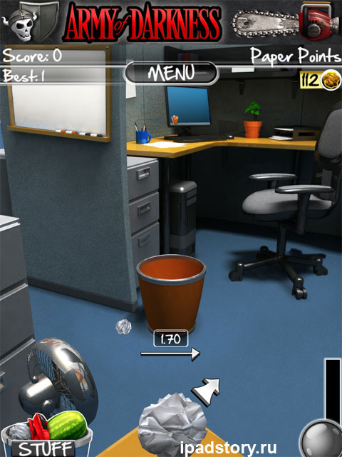 Paper Toss 2.0, обзор игры для iPad