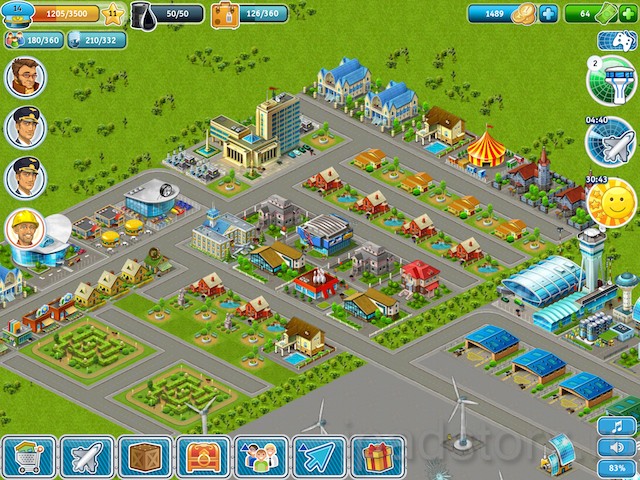 Аэропорт-Сити HD - игра для iPad, дороги в игре