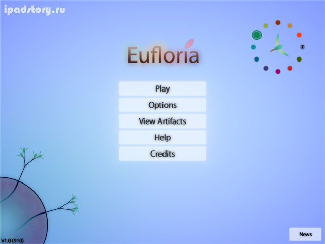 Eufloria HD - игра на iPad