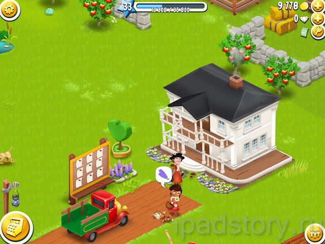 Hay Day - соседи в игре на iPad