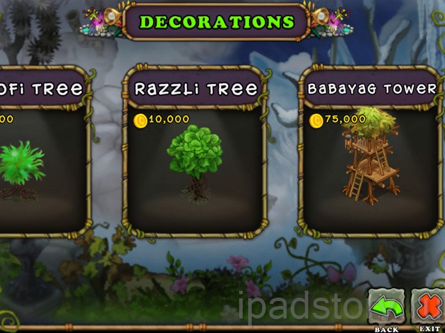 My Singing Monsters на iPad - отдел Decorations My Singing Monsters на iPad - отдел Decorations
