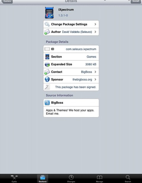 как установить программу на Cydia