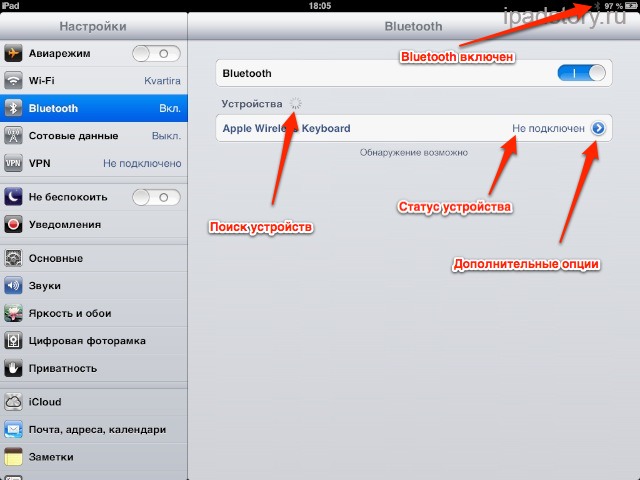 Настройка Bluetooth