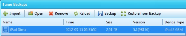 iTunes Backups