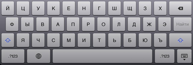 клавиатура iPad