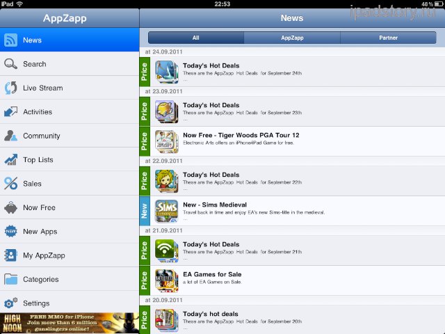 AppZapp iPad