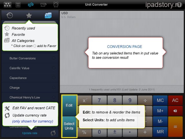 Калькулятор на iPad