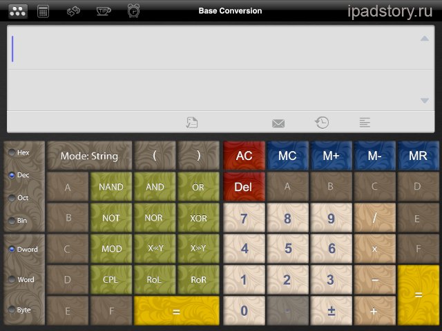 Калькулятор на iPad