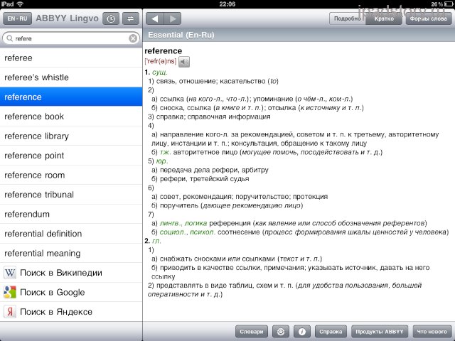 Lingvo iPad