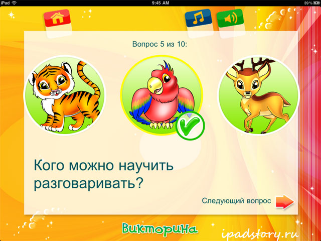 Альбом Сафари на iPad