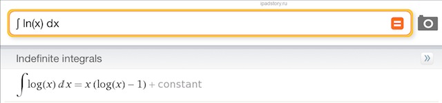 Wolfram Alpha на iPad