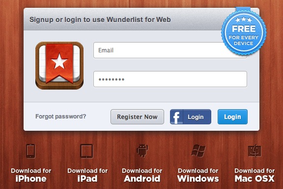 Wunderlist iPad
